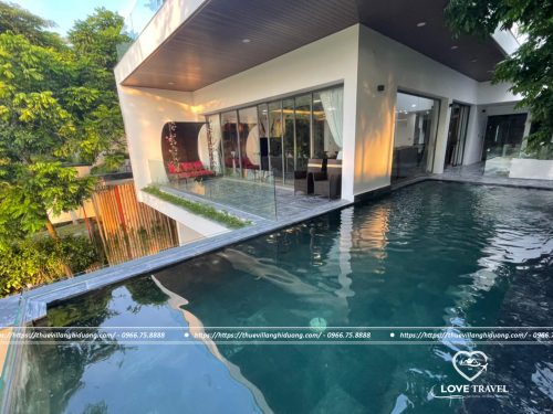 Villa Flamingo Đại Lải H23 5 phòng ngủ bể bơi riêng view hồ