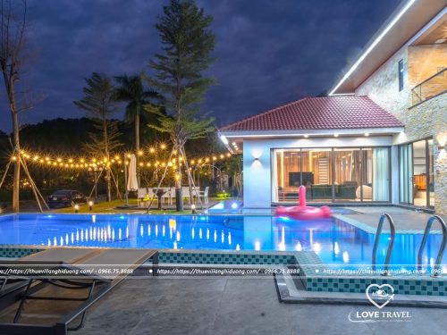 Villa Flamingo Đại Lải B24 5 phòng ngủ bể bơi riêng khuôn viên 800m2
