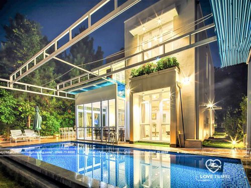 Villa Flamingo Đại Lải Thiên Hạc T99 view hồ bể bơi riêng
