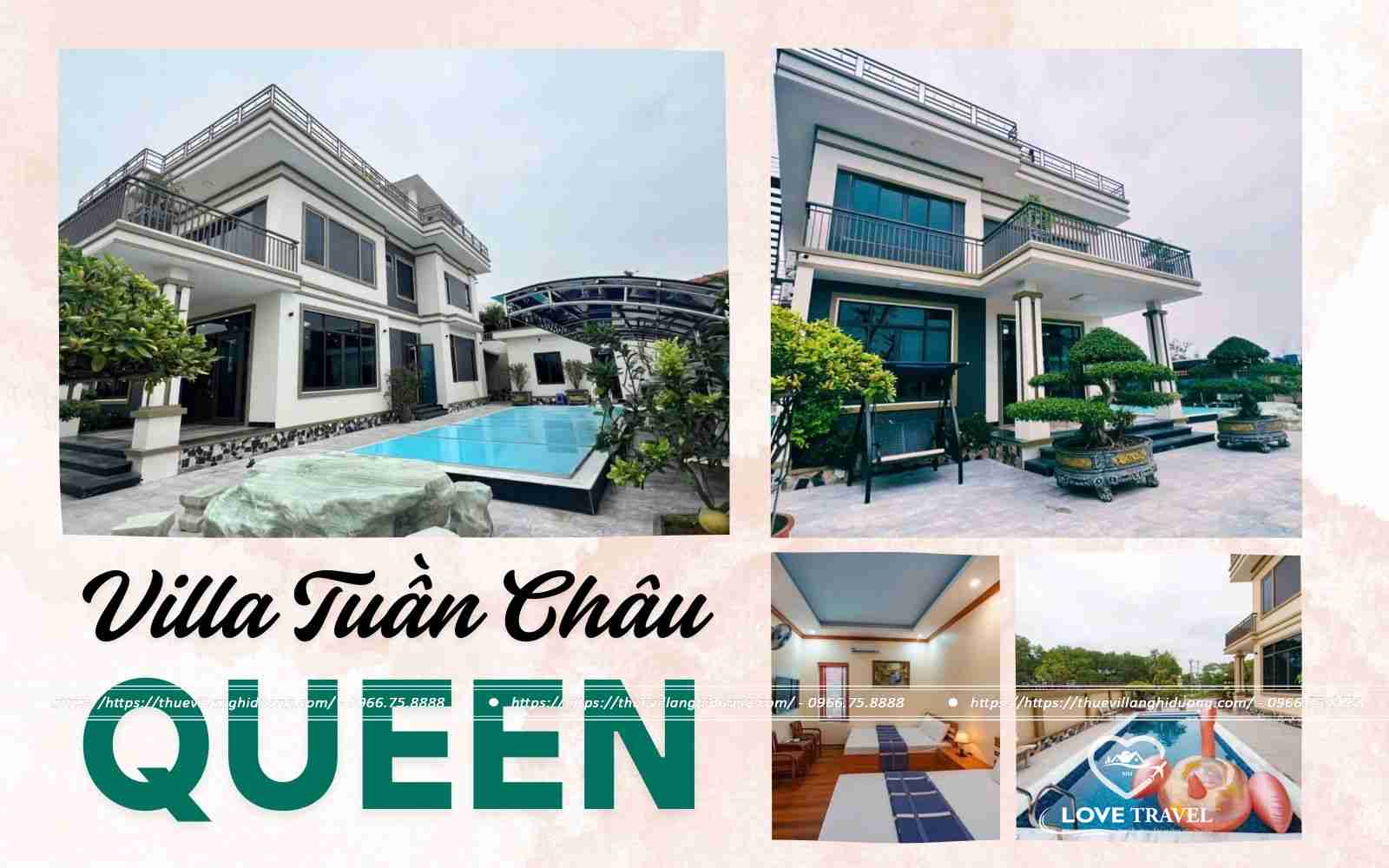 sun-feria-lovetravel-queen-villa-01 VIlla Hạ Long, Khu Tuần Châu, Căn Villa Queen 7 Phòng Ngủ, Bể bơi riêng.