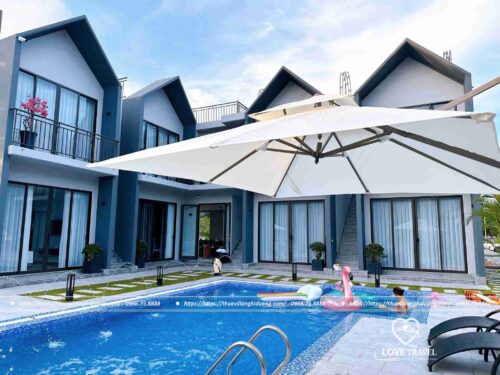 Villa Hạ Long Tuần Châu Sunset 8 phòng ngủ bể bơi riêng