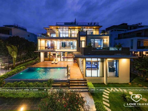 Villa Hạ Long Tuần Châu Zenna 10 phòng ngủ bể bơi riêng