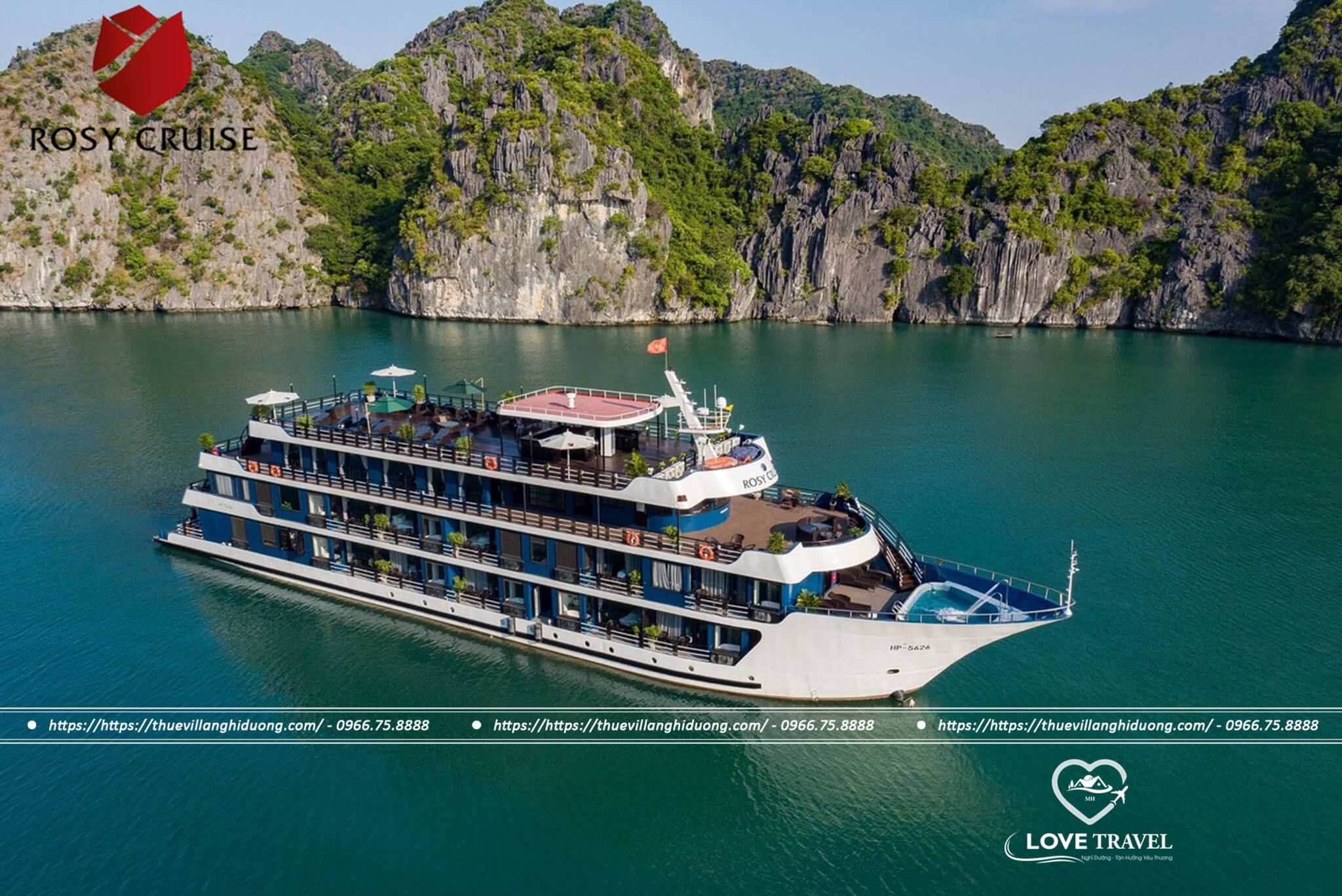 Du Thuyền Hạ Long – Rosy Overnight Cruise Du Thuyền Hạ Long Rosy Overnight Cruise trên Vịnh Lan Hạ